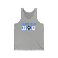 Best Dog Dad Paw Print Tank Top  Tank Top