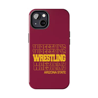 Wrestling Arizona State in Modern Stacked Lettering Tough Phone Cases