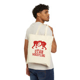 Utah Wrestling Canvas Tote Bag  Bags