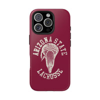 Vintage Arizona State Lacrosse with Stick Head Graphic Tough Phone Cases