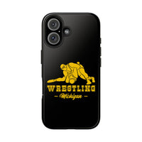 Wrestling Michigan Wrestling Graphic Tough Phone Cases