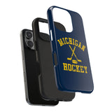 Vintage Michigan Hockey Tough iPhone and Samsung Galaxy Cases  Phone Case