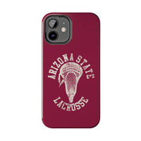 Vintage Arizona State Lacrosse with Stick Head Graphic Tough Phone Cases