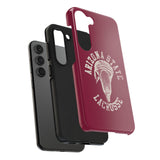 Vintage Arizona State Lacrosse with Stick Head Graphic Tough iPhone and Samsung Galaxy Cases  Phone Case