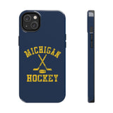 Vintage Michigan Hockey Tough iPhone and Samsung Galaxy Cases  Phone Case