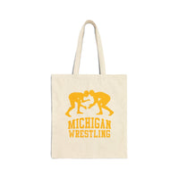 Michigan Wrestling Canvas Tote Bag  Bags
