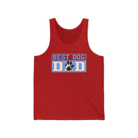 Best Dog Dad Paw Print Tank Top  Tank Top