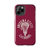 Vintage Arizona State Lacrosse with Stick Head Graphic Tough iPhone and Samsung Galaxy Cases  Phone Case