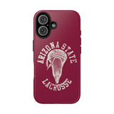 Vintage Arizona State Lacrosse with Stick Head Graphic Tough iPhone and Samsung Galaxy Cases  Phone Case
