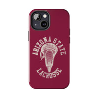 Vintage Arizona State Lacrosse with Stick Head Graphic Tough Phone Cases