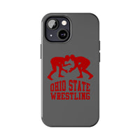 Ohio State Wrestling on Gray Tough Phone Cases