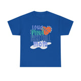 Loud Proud Basketball Mom with Basketball Heart  T-Shirt