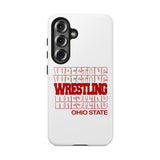 Wrestling Ohio State in Modern Stacked Lettering Tough iPhone and Samsung Galaxy Cases  Phone Case