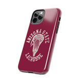 Vintage Arizona State Lacrosse with Stick Head Graphic Tough iPhone and Samsung Galaxy Cases  Phone Case