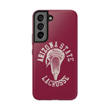 Vintage Arizona State Lacrosse with Stick Head Graphic Tough iPhone and Samsung Galaxy Cases  Phone Case