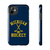 Vintage Michigan Hockey Tough iPhone and Samsung Galaxy Cases  Phone Case