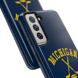 Vintage Michigan Hockey Tough iPhone and Samsung Galaxy Cases  Phone Case
