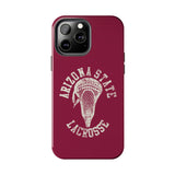 Vintage Arizona State Lacrosse with Stick Head Graphic Tough iPhone and Samsung Galaxy Cases  Phone Case