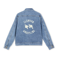 Clemson Wrestling Logo Denim Jacket