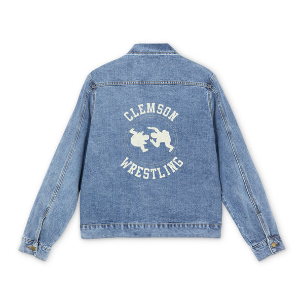 Clemson Wrestling Logo Denim Jacket