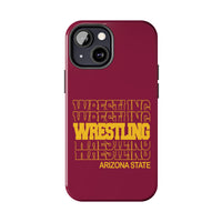 Wrestling Arizona State in Modern Stacked Lettering Tough Phone Cases