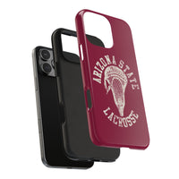 Vintage Arizona State Lacrosse with Stick Head Graphic Tough Phone Cases