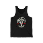 Customized Lacrosse Tank Top With Vintage Lacrosse Stick Head  Tank Top