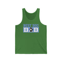 Best Dog Dad Paw Print Tank Top  Tank Top