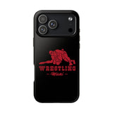 Wrestling Miami with Red Wrestling Graphic Tough iPhone and Samsung Galaxy Cases  Phone Case