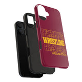 Wrestling Arizona State in Modern Stacked Lettering Tough Phone Cases