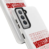 Wrestling Ohio State in Modern Stacked Lettering Tough iPhone and Samsung Galaxy Cases  Phone Case