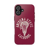 Vintage Arizona State Lacrosse with Stick Head Graphic Tough iPhone and Samsung Galaxy Cases  Phone Case