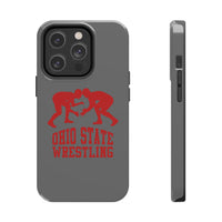 Ohio State Wrestling on Gray Tough Phone Cases