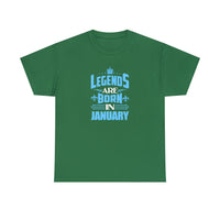 Legends Are Born In January with King's Crown T-Shirt