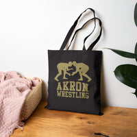 Akron Wrestling Canvas Tote Bag  Bags