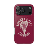 Vintage Arizona State Lacrosse with Stick Head Graphic Tough iPhone and Samsung Galaxy Cases  Phone Case