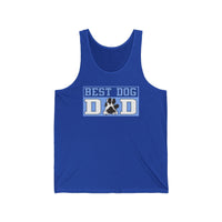 Best Dog Dad Paw Print Tank Top  Tank Top