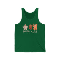 Costa Rica Sloths Tank Top Sleeveless Top Singlet (option 1)  Tank Top