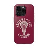 Vintage Arizona State Lacrosse with Stick Head Graphic Tough iPhone and Samsung Galaxy Cases  Phone Case