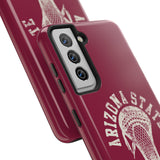 Vintage Arizona State Lacrosse with Stick Head Graphic Tough iPhone and Samsung Galaxy Cases  Phone Case