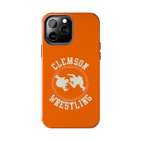 Clemson Wrestling Vintage Logo Tough Phone Cases