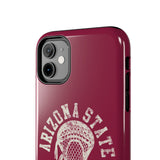 Vintage Arizona State Lacrosse with Stick Head Graphic Tough iPhone and Samsung Galaxy Cases  Phone Case