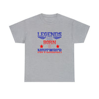 USA Patriotic Legends Are Born In November T-Shirt