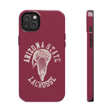 Vintage Arizona State Lacrosse with Stick Head Graphic Tough iPhone and Samsung Galaxy Cases  Phone Case
