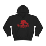 Wrestling Dad with College Wrestling Graphic Hoodie