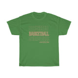 Basketball Akron in Modern Stacked Lettering