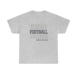 Football Nevada in Modern Stacked Lettering