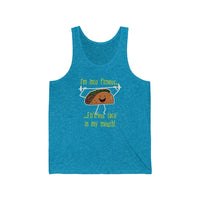 Funny Fitness Taco In My Mouth Tank Top Men or Women
