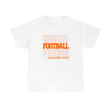 Football Oklahoma State in Modern Stacked Lettering