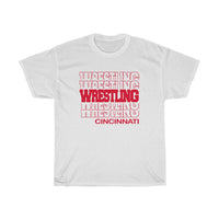 Wrestling Cincinnati in Modern Stacked Lettering